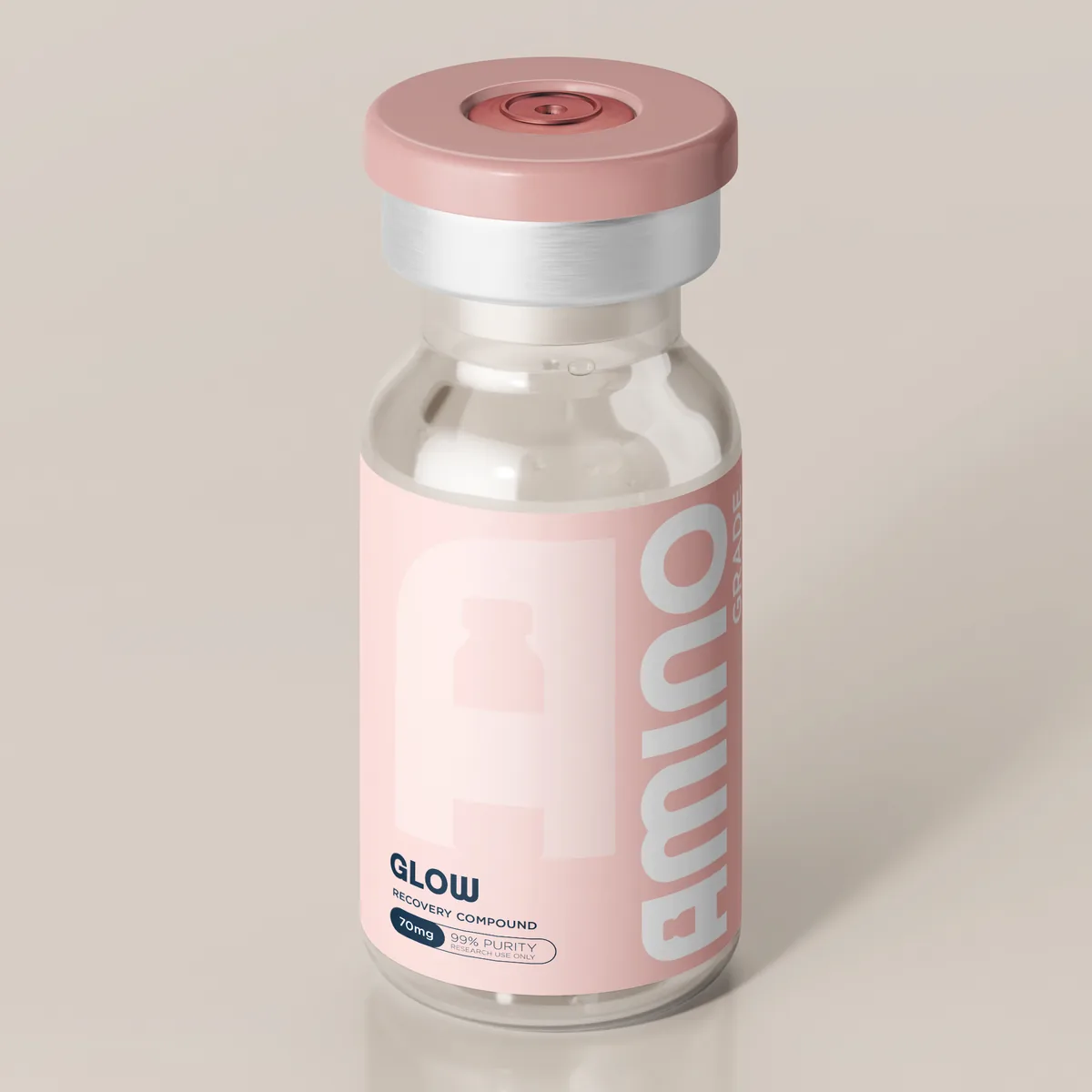 GLOW vial, 70 mg
